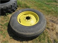 11.25-24 Implement Tire on JD 8 Hole Rim