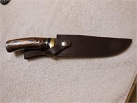 Knife, 6.5" blade/11.5" long with sheath