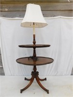 Vintage oval lamp table