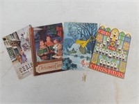 4 Vintage Christmas Carol booklets