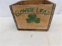 Antique wooden Clover Leaf crate.
