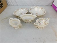 Antique Edwin Knowles China serving pieces