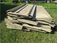 Pallet of Metal Shelving Approx. 25, 16x48in.