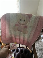 Baby blanket rocking chair