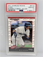 2001 Donruss Ichiro Suzuki Rookie Silver PSA 10