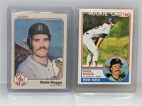 Lot of Wade Boggs Rookie Baseball Cards