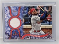 2018 Topps Walmart Holiday Yadier Molina Relic