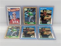 Lot of Mark McGwire Rookie Baseball Cards
