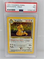 PSA 7 Fossil Dragonite Holo - Unlimited