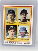 1978 Topps Rookie Shortstops Paul Molitor RC #707