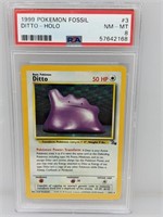 PSA 8 Fossil Ditto Holo - Unlimited