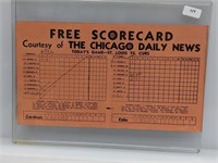1933-37 Cardinals vs Cubs Scorecard Medwick Mize