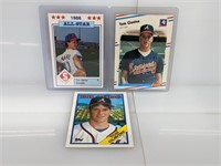Lot of Tom Glavine Rookie Baseball Cards
