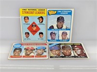 1963-1969 Topps (Bob Gibson 4 Leader Cards)