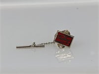 10K Gold W/ Diamond 1950's Rawlings Pin Tie Clasp