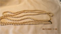 28 in vintage faux flapper era strand of pearls