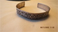 Silvertone cuff bracelet