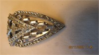 1930's silvertone 2.5 in dress clip