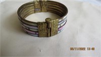 Multi colored sets brass bangle bracelet
