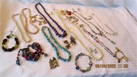 23 pieces of costume jewelry