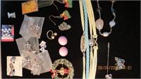 18 pcs jewelry and one book marker