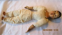 22 in long sawdust fulled doll , hand made