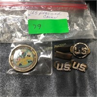 US Army Pins and Coin