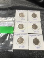 6 Buffalo Nickels