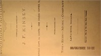 1894 Crowning Anthems song book, binder fraying