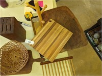 Cutting Boards, Cup Holder, & Other