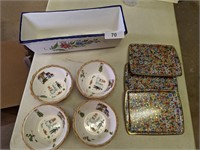 Flower Pot, Small Metal Serving Trays, & Other