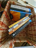 Basket w/ Assorted DVDs