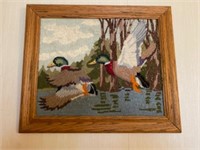 Needle Point Wall Art Ducks