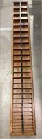 Long divided vintage wood tray 6 foot long,