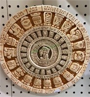 Ceramic calendar plaque - not sure of the country