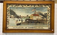 Framed print of a boat dock with a paddle boat