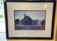 Framed barn print.  Dr Pierces Pleasant