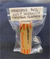 Coins - complete uncirculated roll 2004P Wisconsin