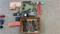 Vintage 1930s-- 40s toy railroad track system