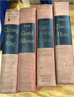 Four volume book set by Winston Churchill - titles