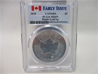 2018 EARLY ISSUE CANADA MAPLE LEAF PCGS MS69