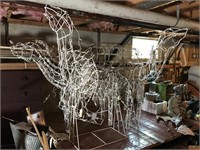Four wire lighted reindeer