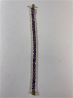 Sterling Purple Stone Bracelet