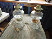 (2) Electrified Kerosene Lamps