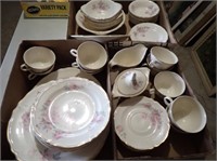 (3) Boxes w/ Semi Vitreous Dishes: Plates, Salad