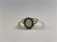 14k Sapphire & Opal Ring