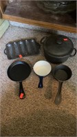 Cast Iron Cornbread Tray and Other Cast Iron