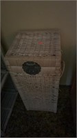 Tall Square Wicker Laundry Basket