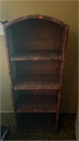 4 Shelf Wicker Bookcase