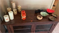 Lot of Candles and Ashtrays